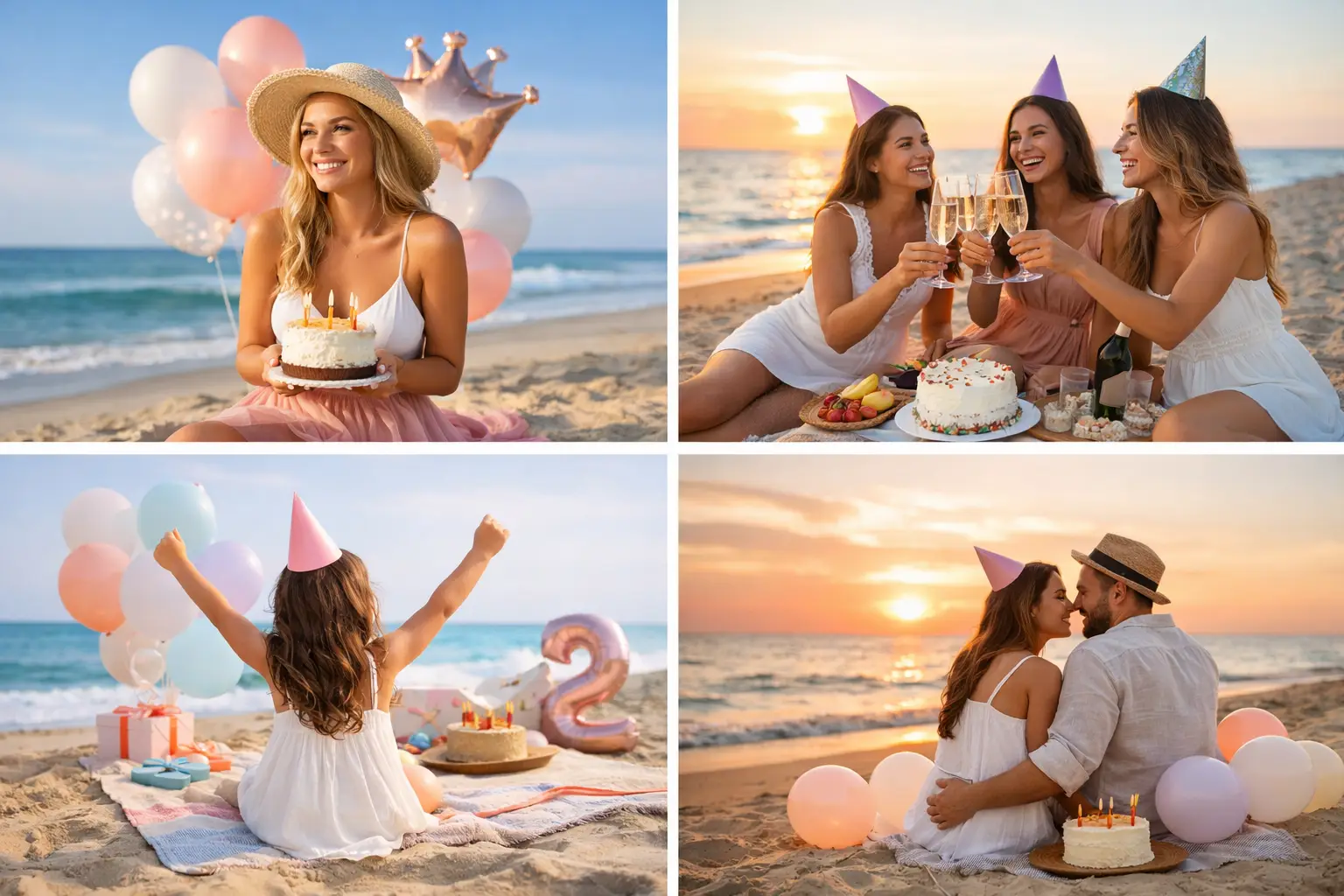 12 Birthday Beach Photoshoot Examples to Copy