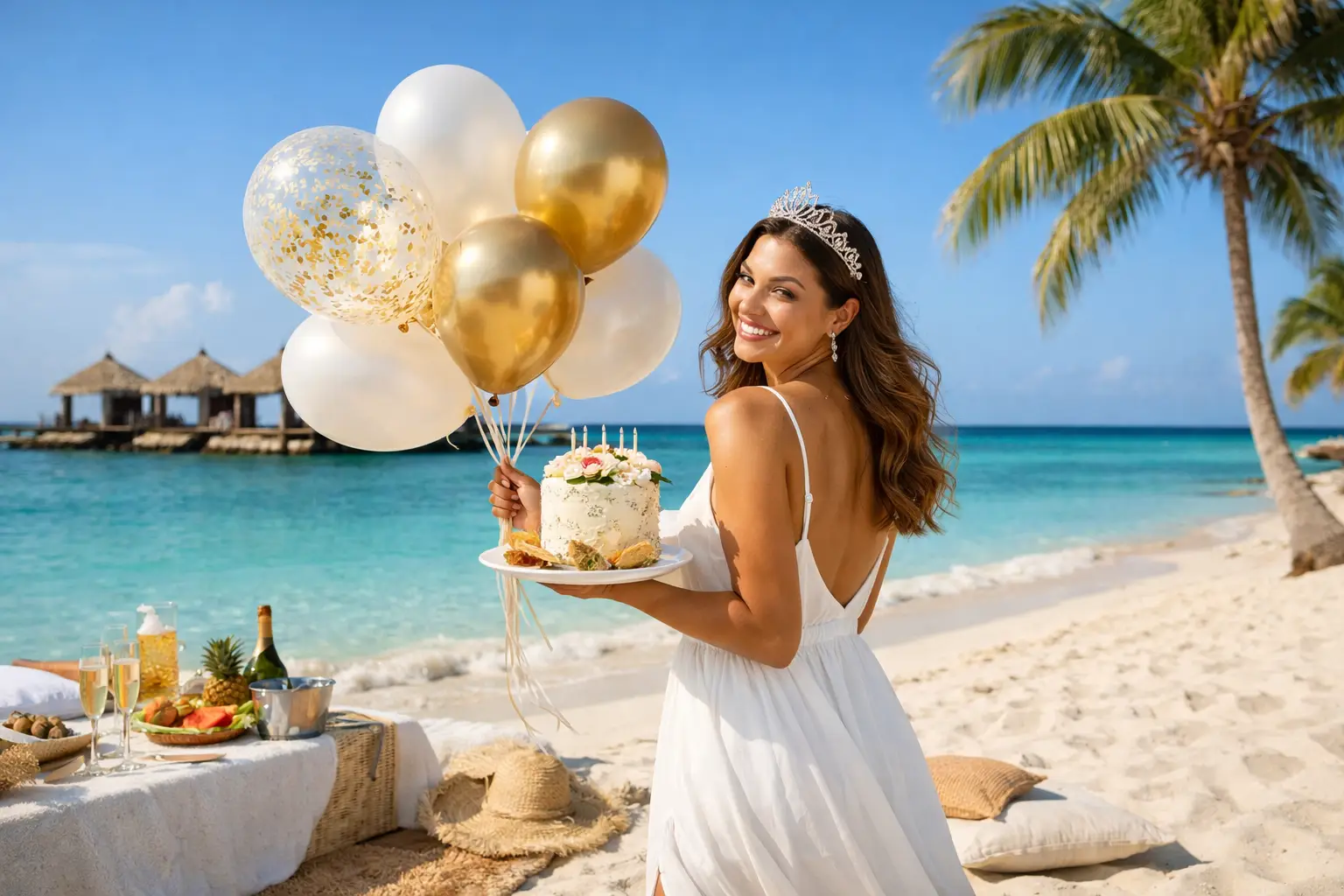 Luxury Beach Birthday Shoot Ideas in Aruba