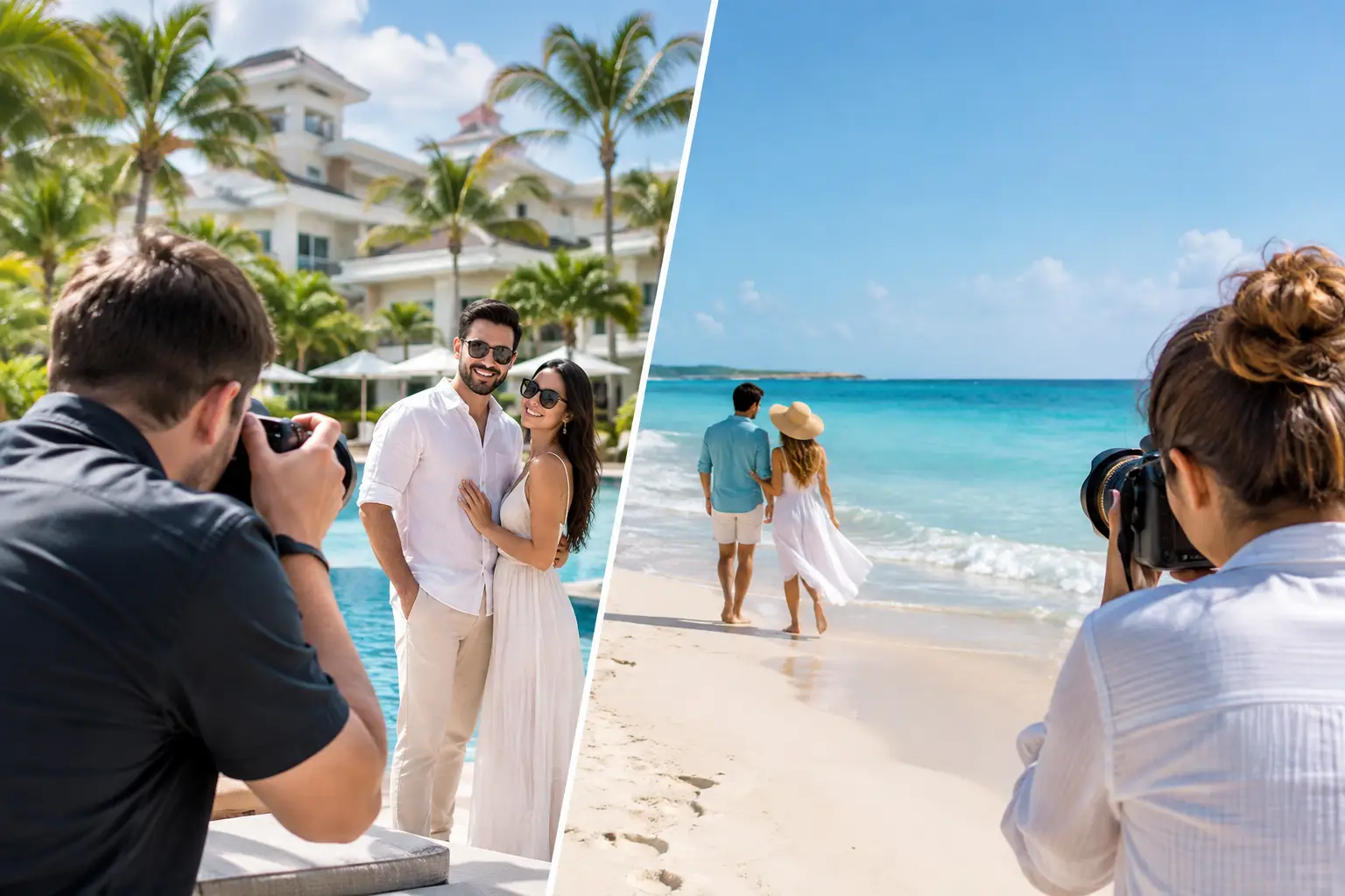Resort Photographer Versus Beach Shoot for Aruba